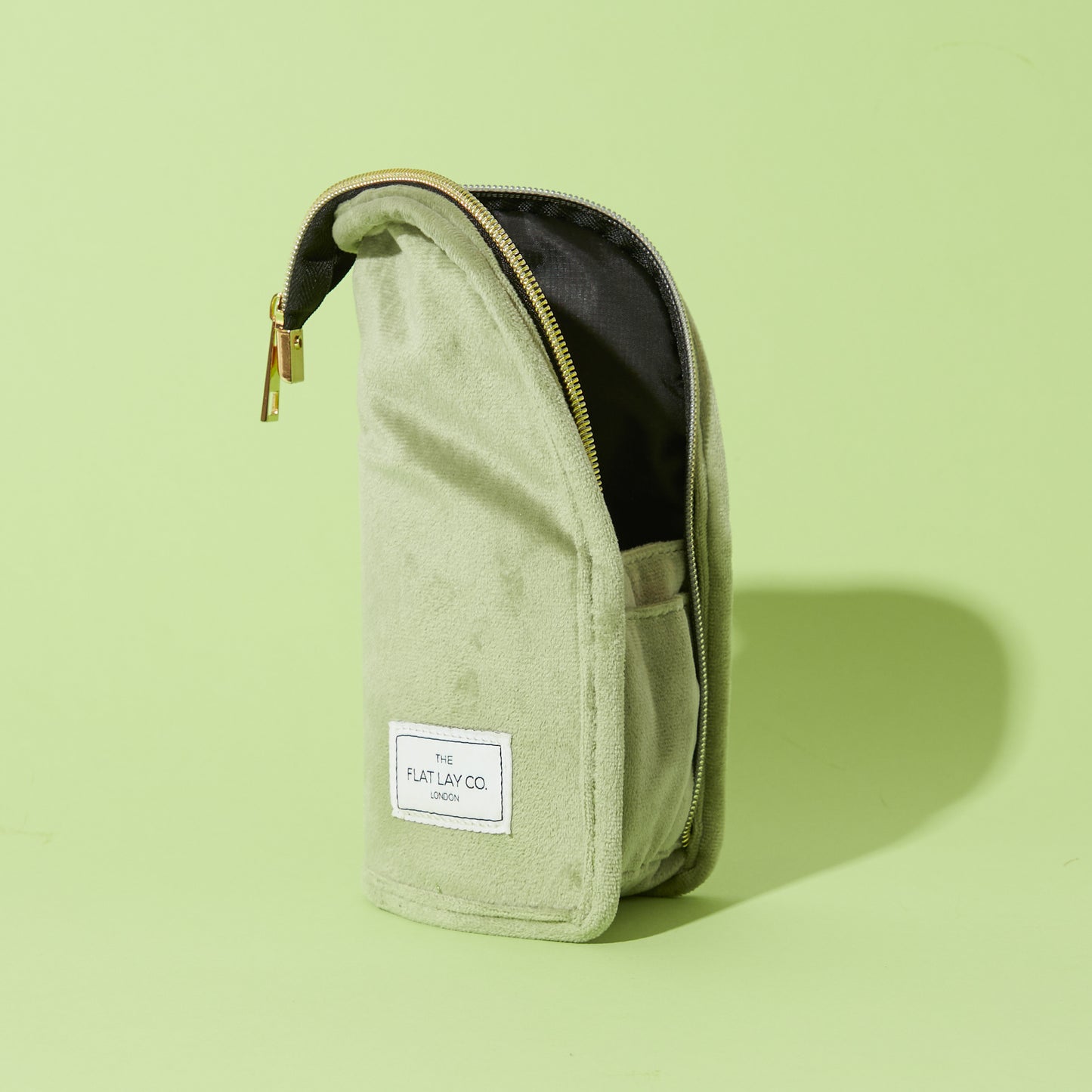 Box Bag & Brush Case Bundle - Sage Green Velvet