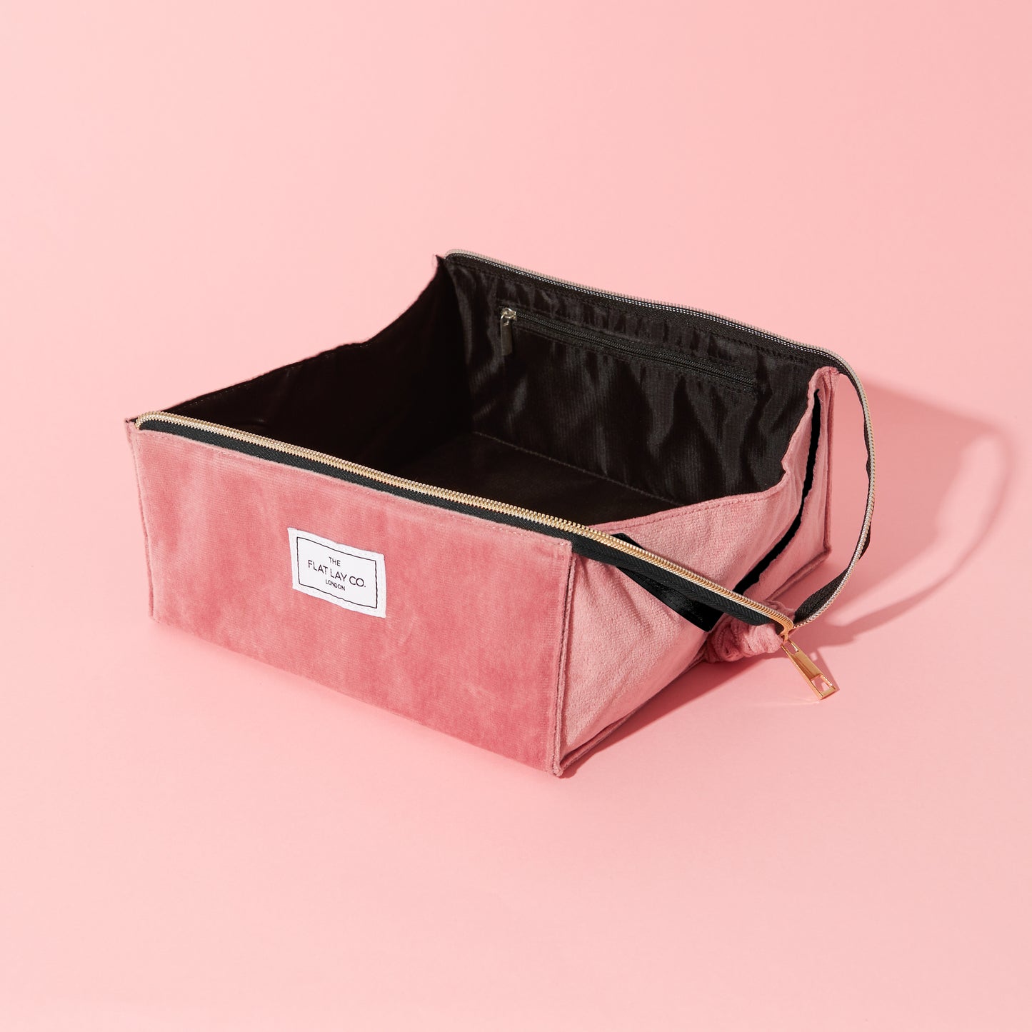 Box Bag & Brush Case Bundle - Pink Velvet