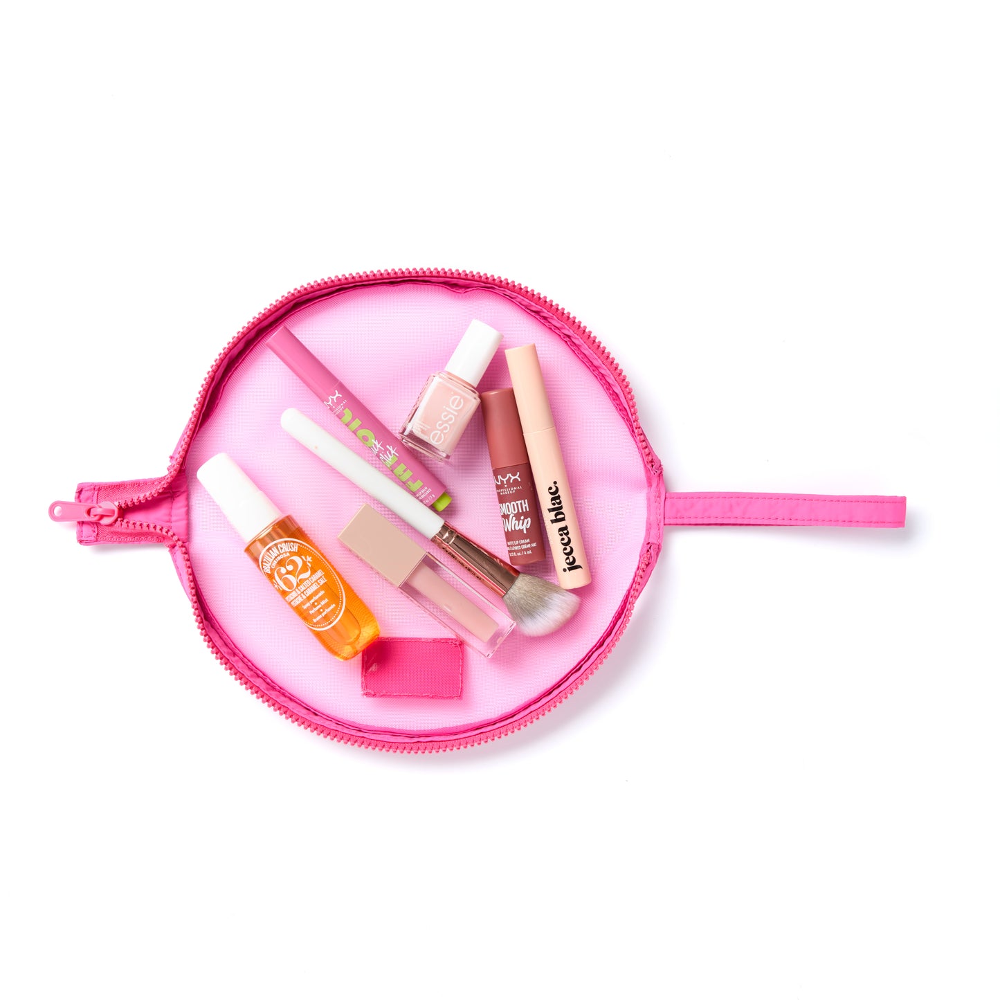 Mesh Makeup Pouch Bundle - Hot Pink