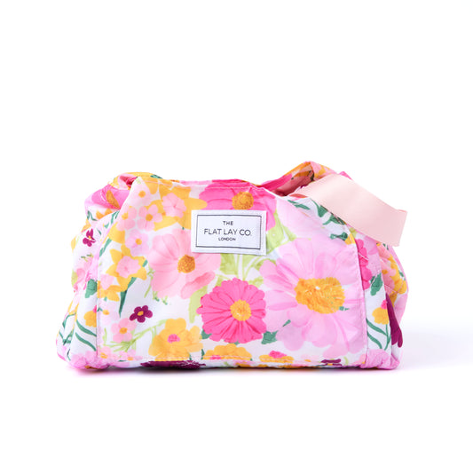 Drawstring Kosmetiktasche - Blumenbouquet