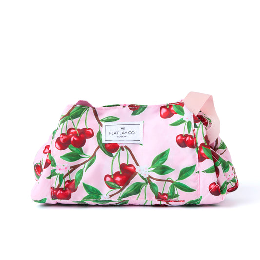 Drawstring Kosmetiktasche - Kirschen