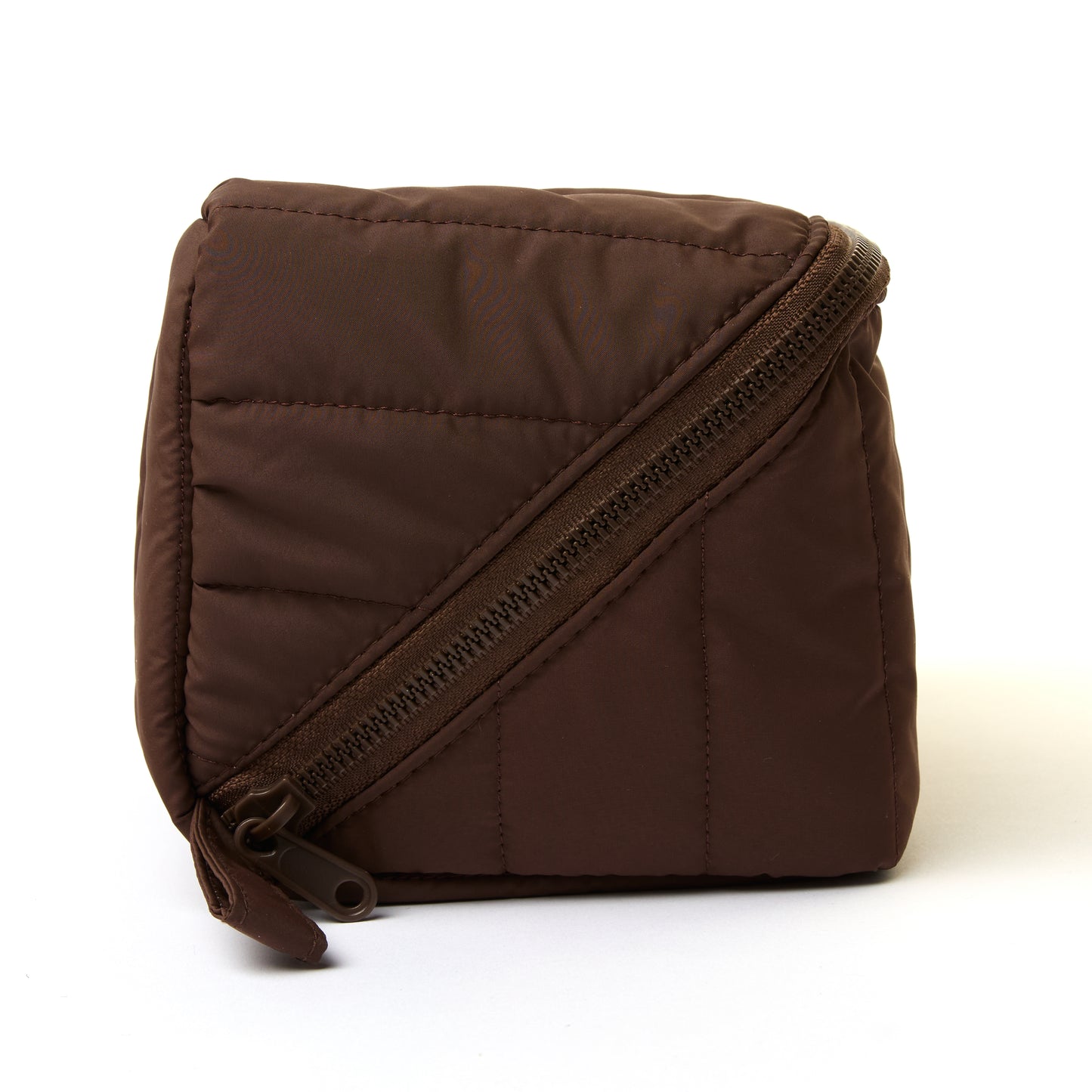 Marshmallow Flat Lay Makeup Box Bag - Espresso