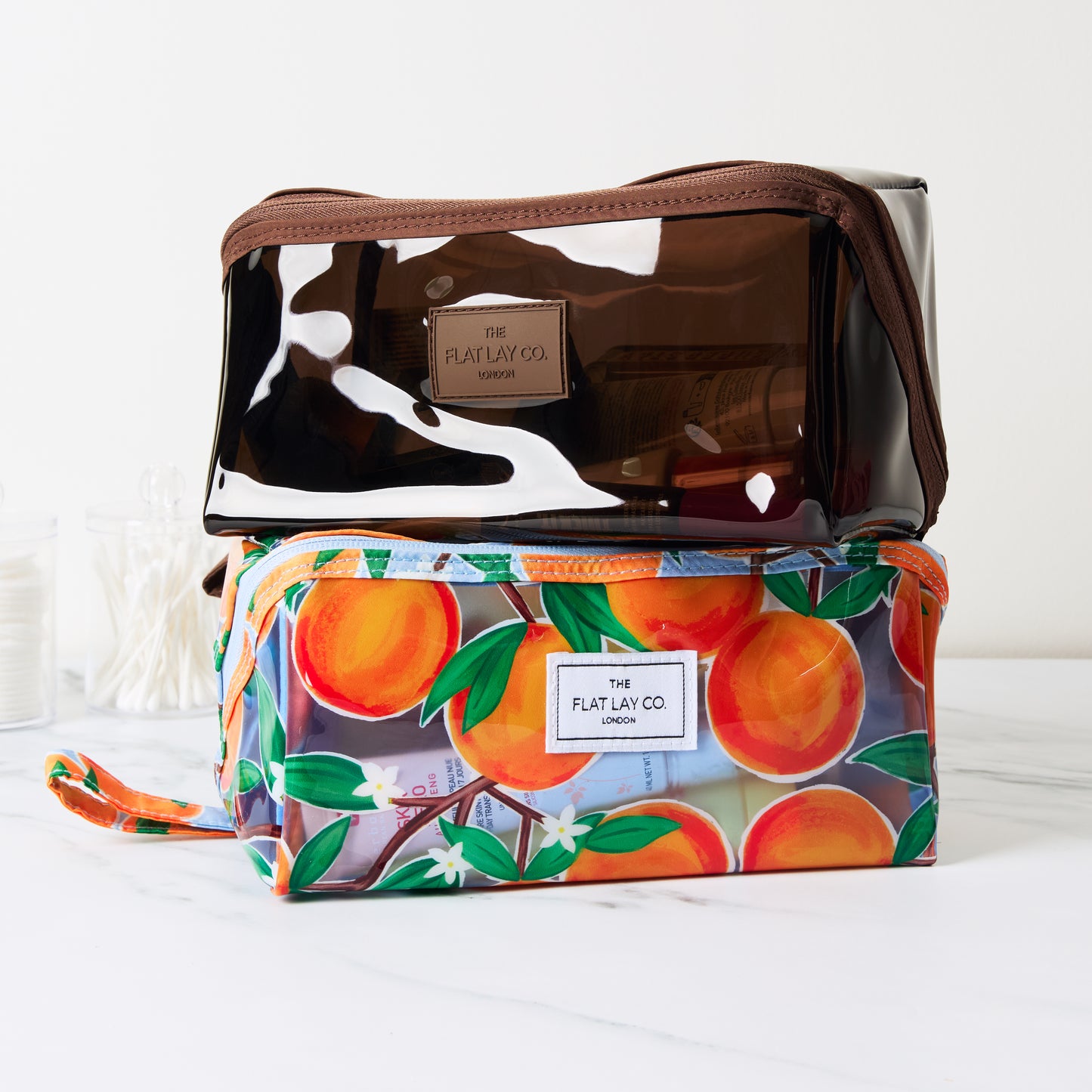 Jelly Flat Lay Makeup Box Bag - Mediterranean Oranges