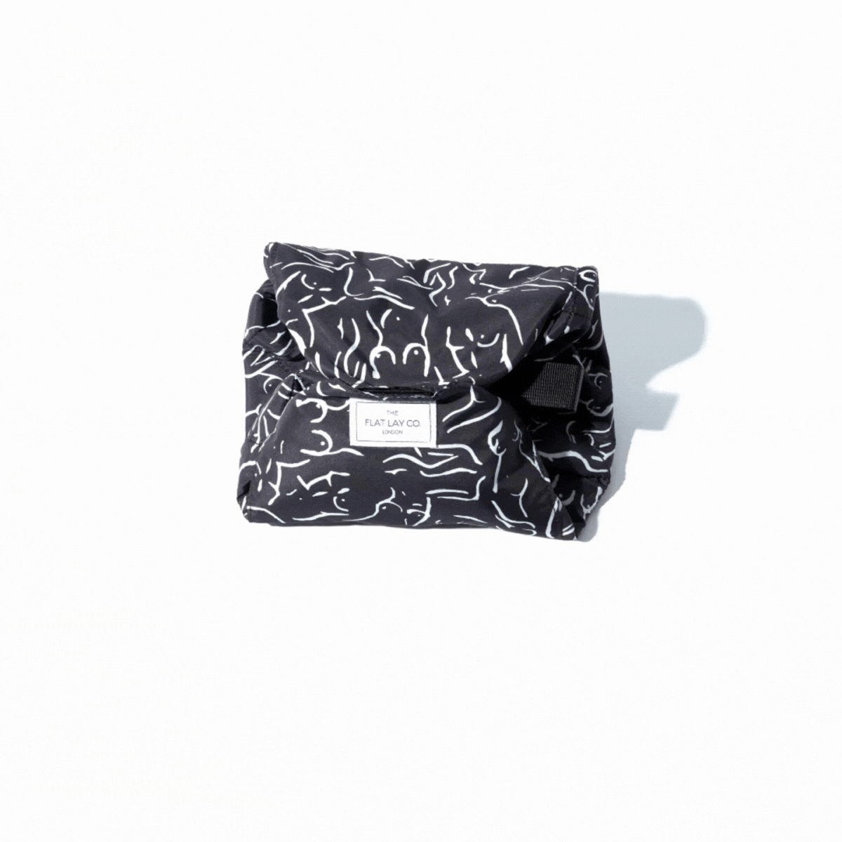Forms Drawstring Flat Lay Makeup Bag