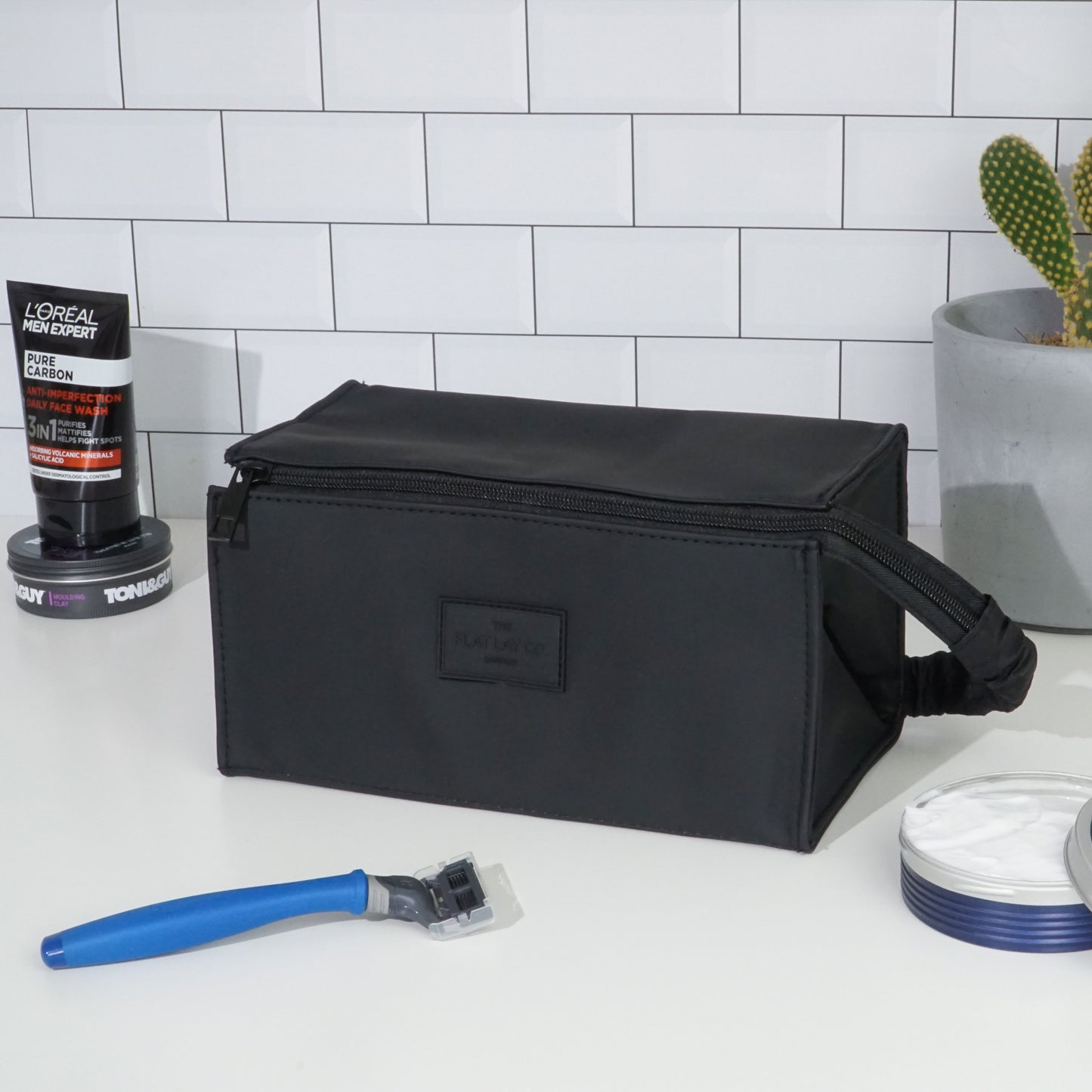 Unisex Flat Lay Box Bag - Black