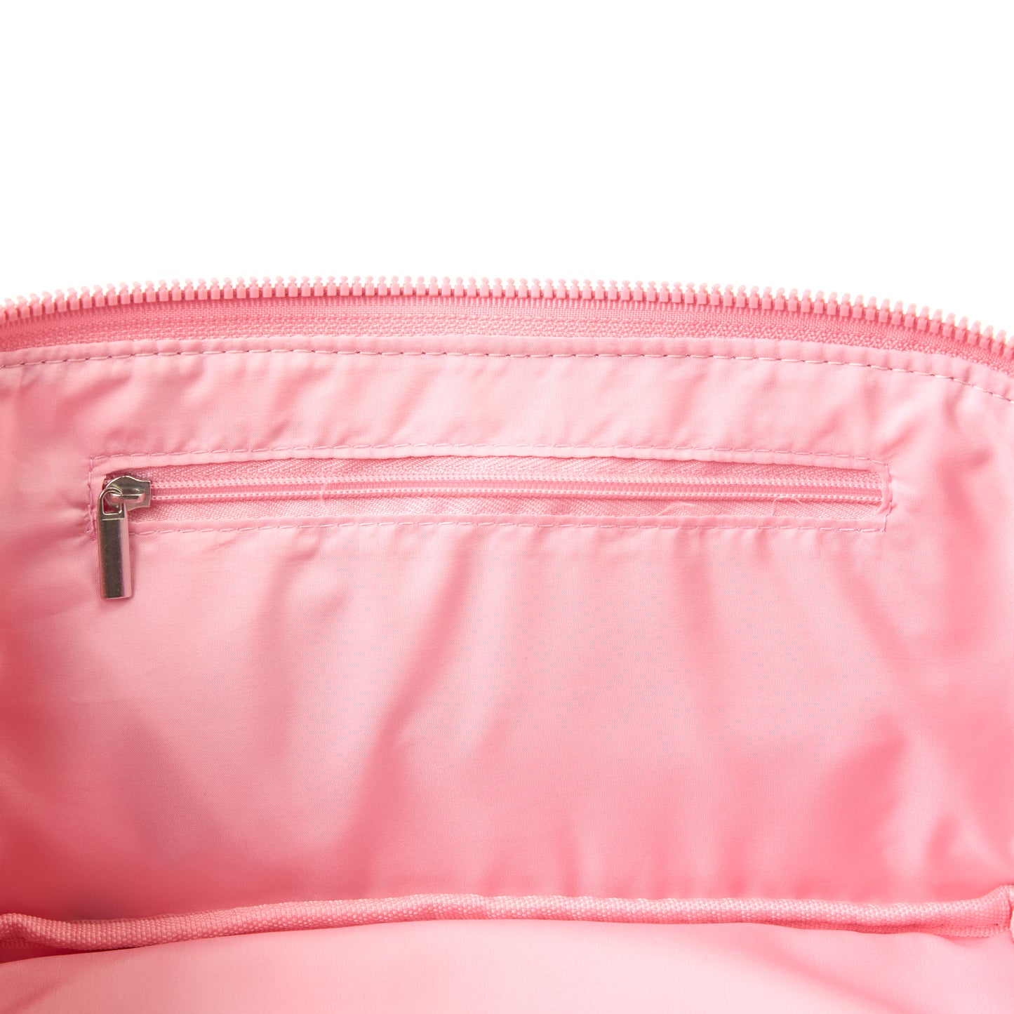 Box-Form Kosmetiktasche - Rosa Ditsy-Kirsch Samt