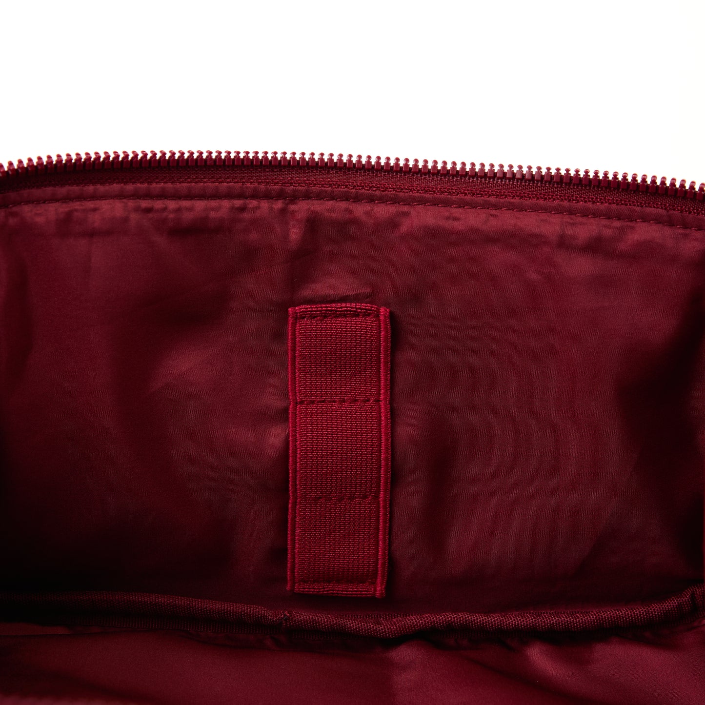 Box-Form Kosmetiktasche - Bordeaux Ditsy-Rosen Samt