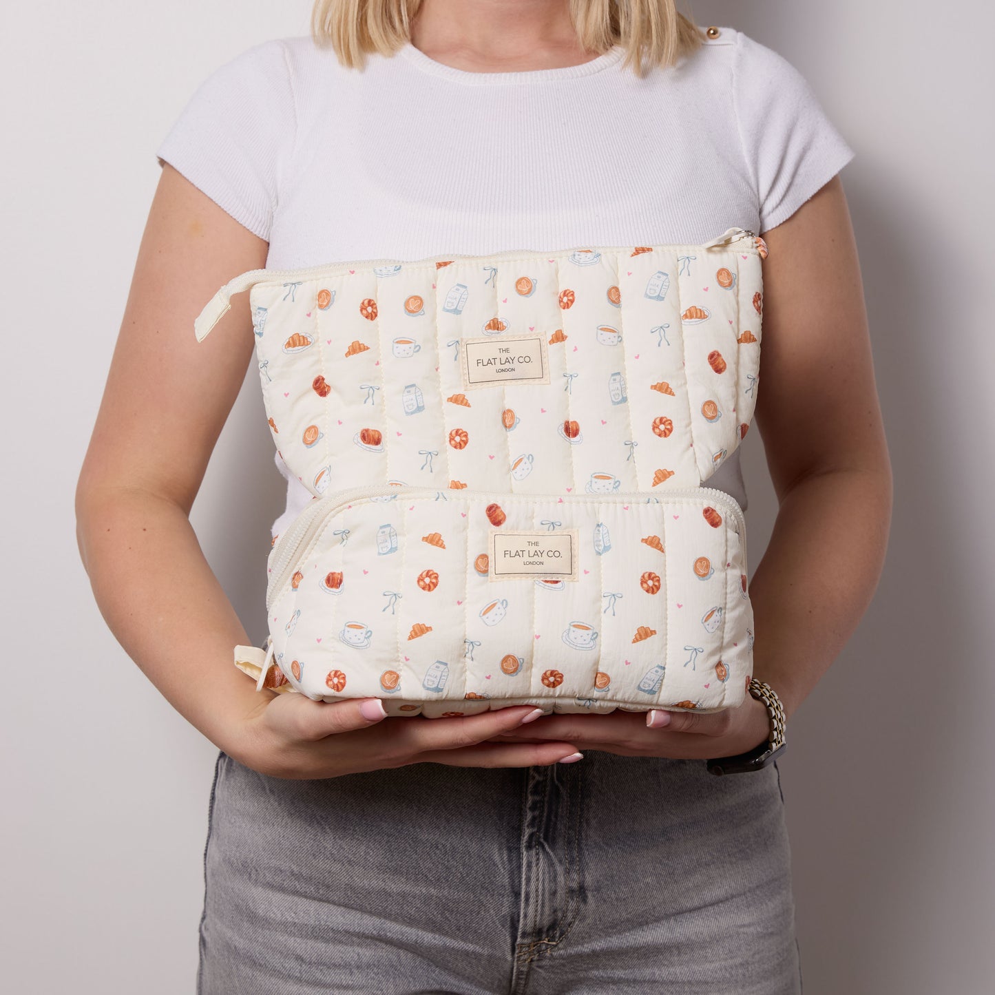 Marshmallow Flat Lay Makeup Box Bag - Patisserie