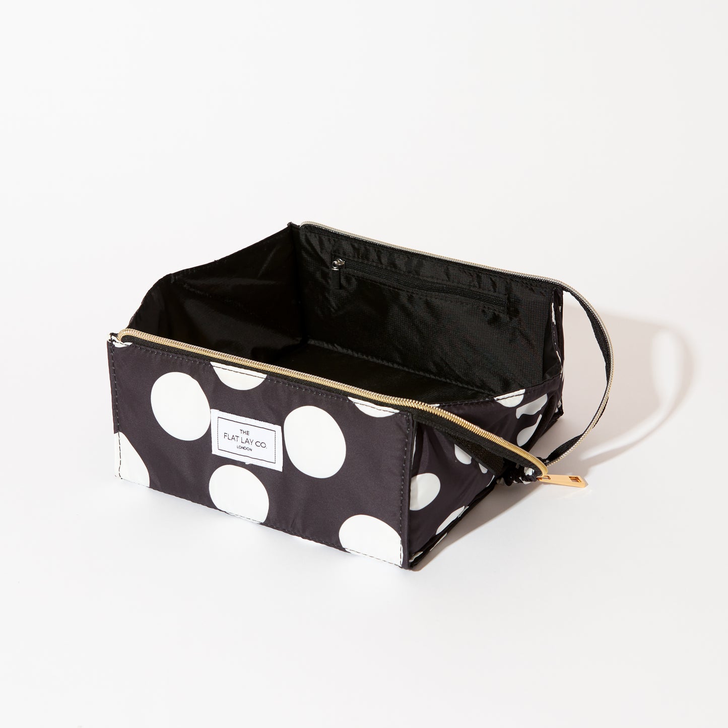 Double Spots Flat Lay Makeup Box Bag