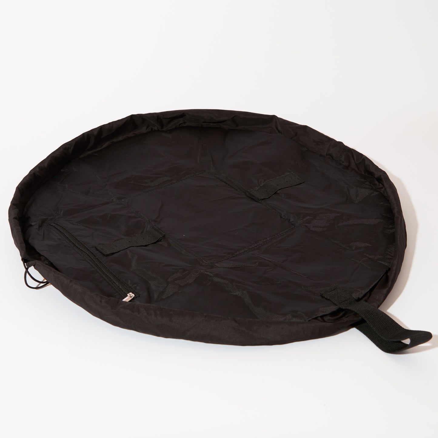 Drawstring Flat Lay Makeup Bag - Classic Black