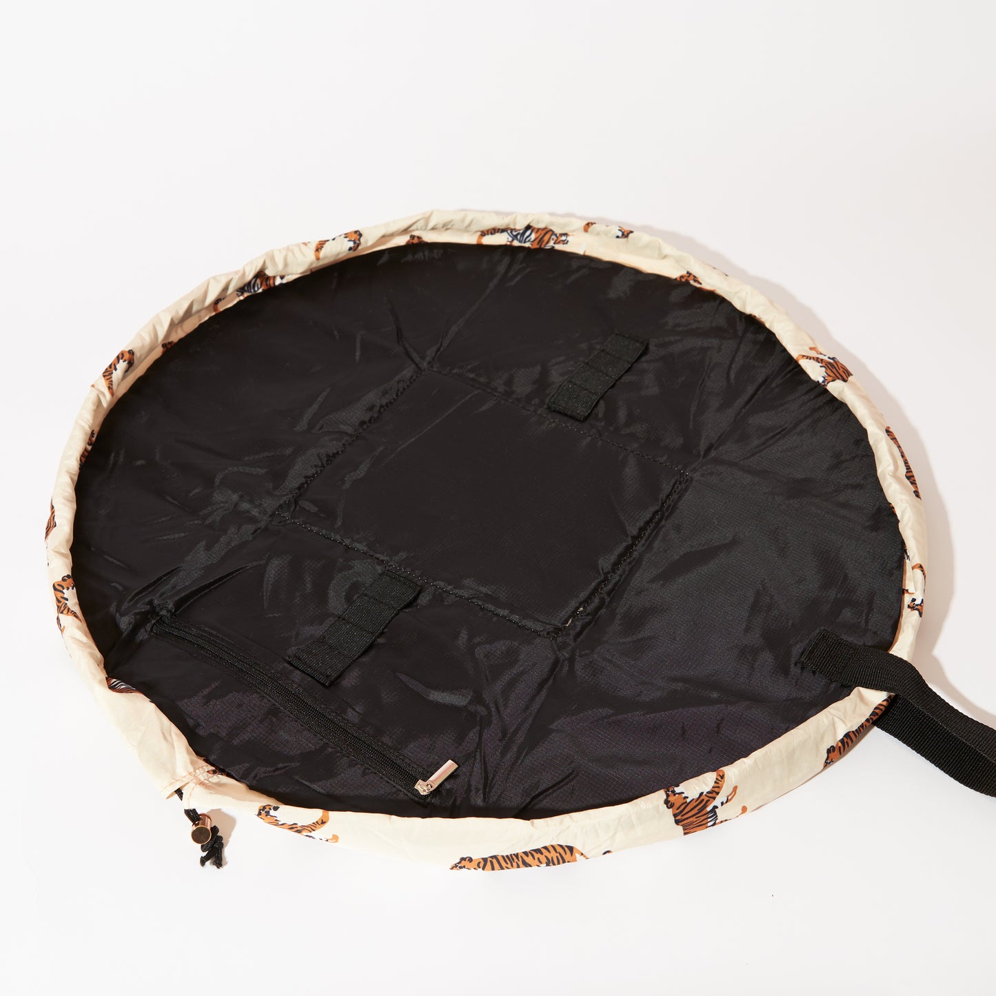 Tigers Drawstring Flat Lay Makeup Bag