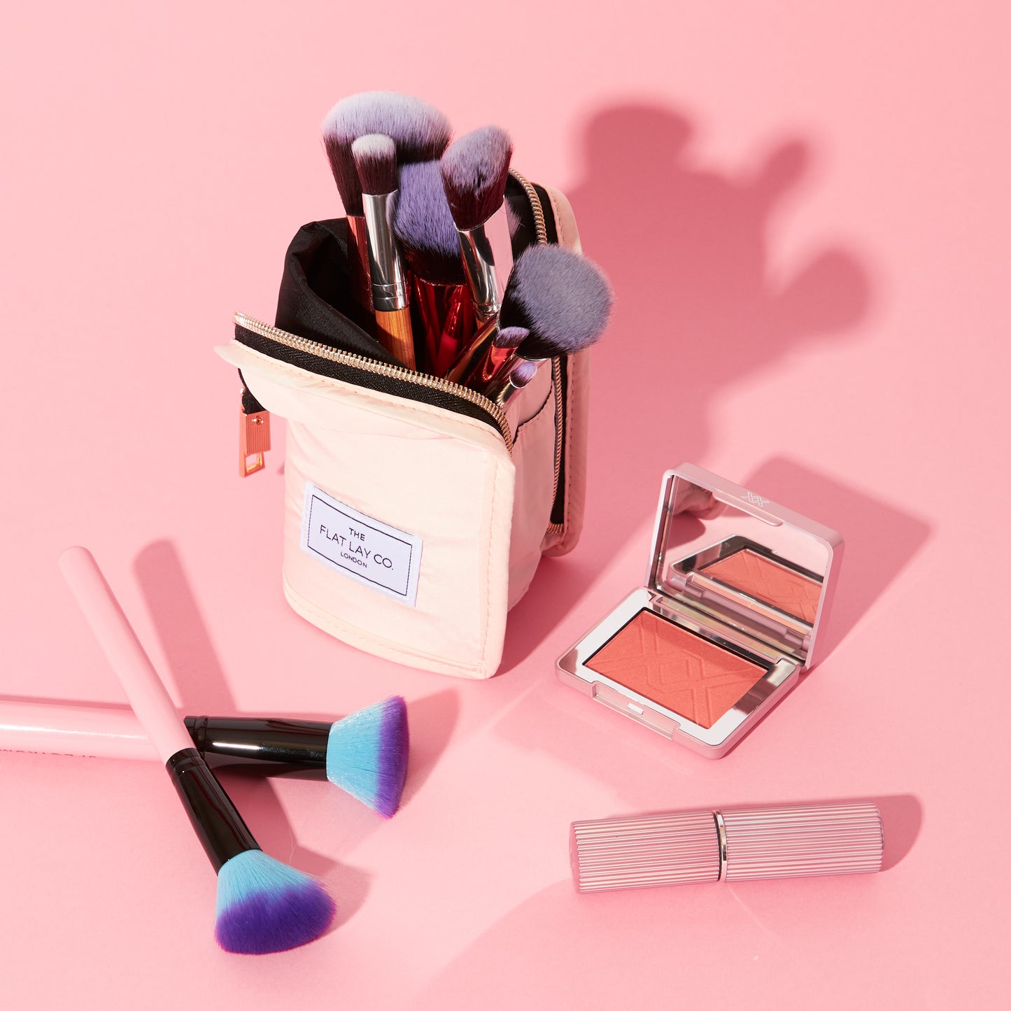Blush Pink Standing Brush Case