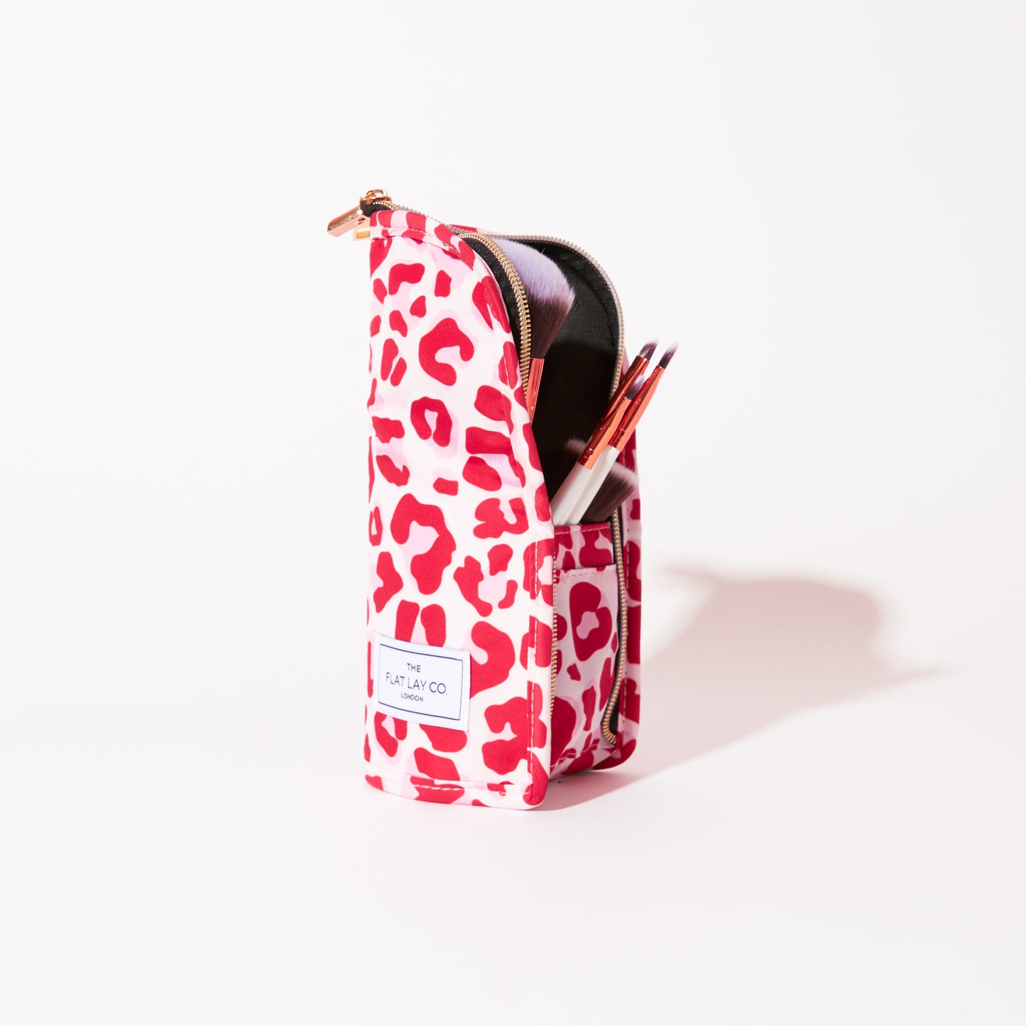 Pink Leopard Standing Brush Case
