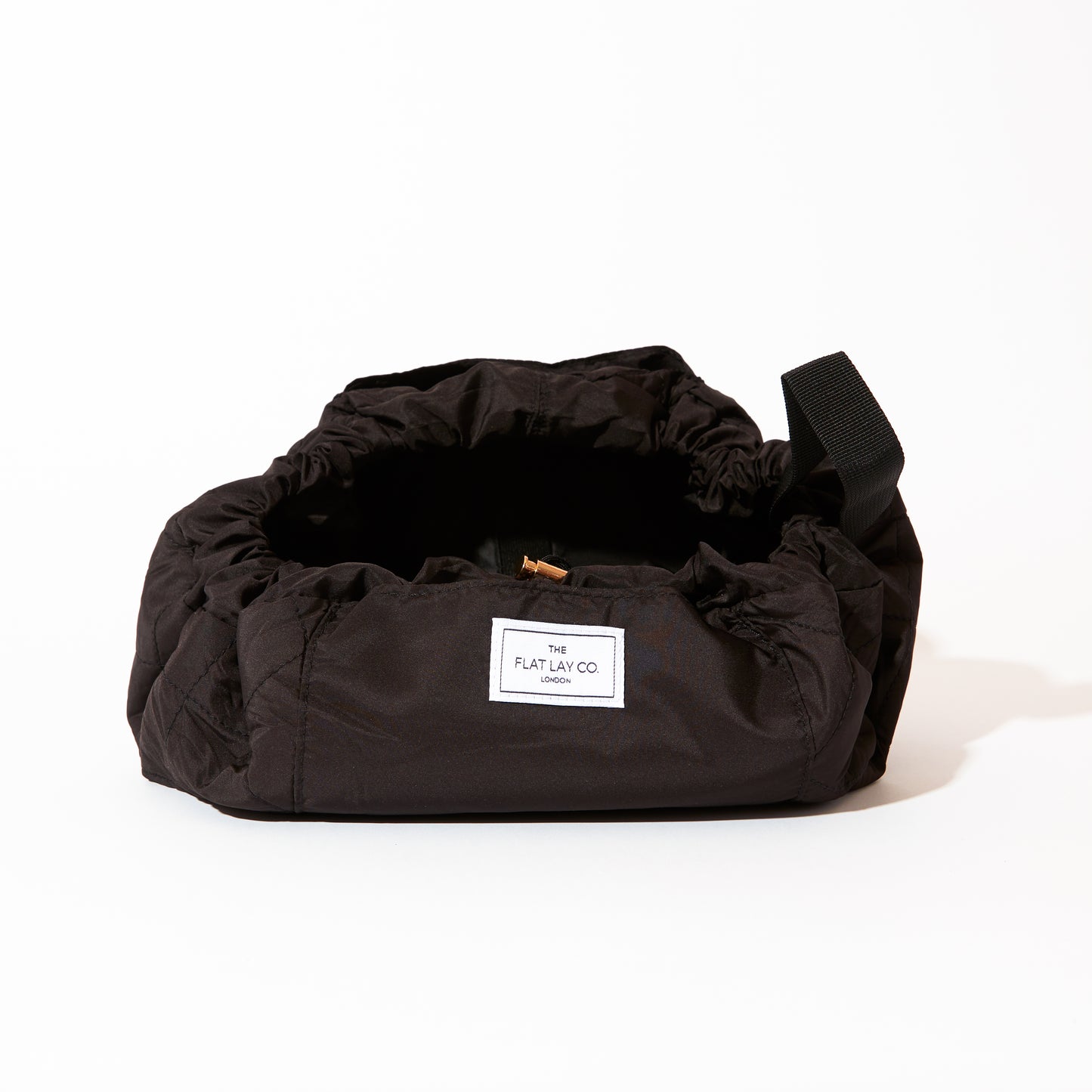 Drawstring Flat Lay Makeup Bag - Classic Black