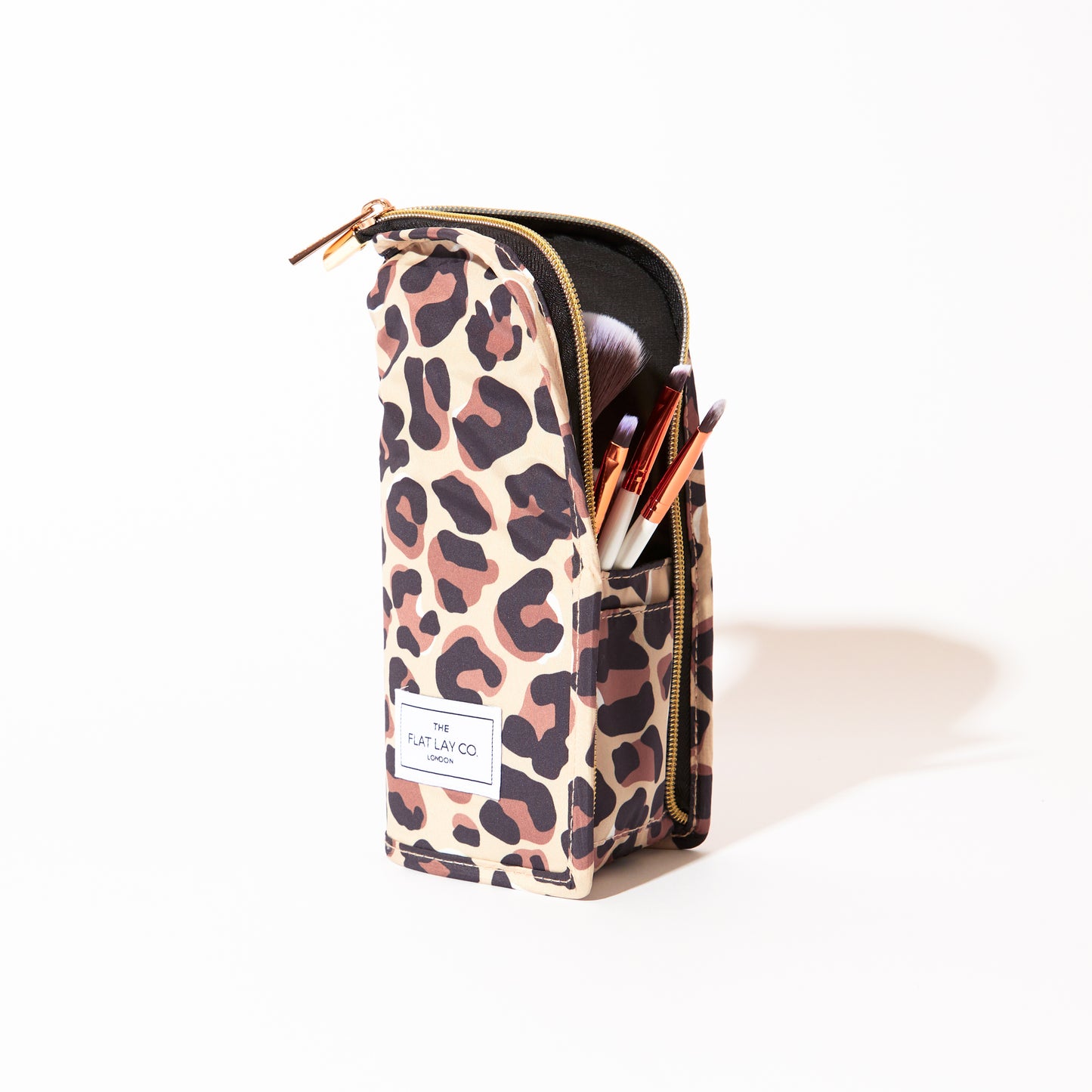 Leopard Print Standing Brush Case