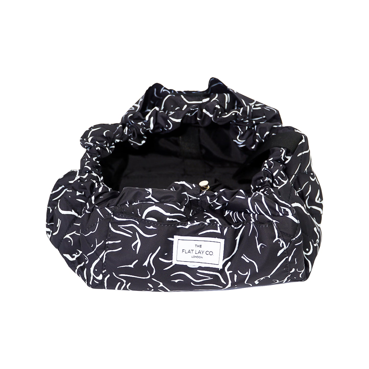 Forms Drawstring Flat Lay Makeup Bag