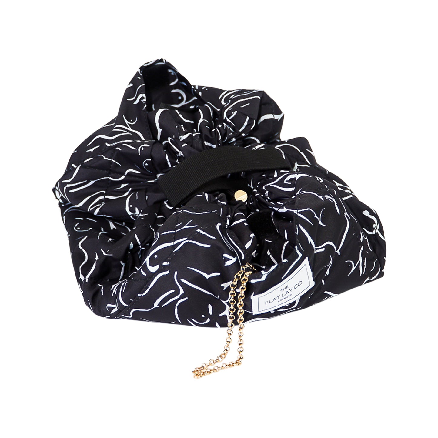 Forms Drawstring Flat Lay Makeup Bag