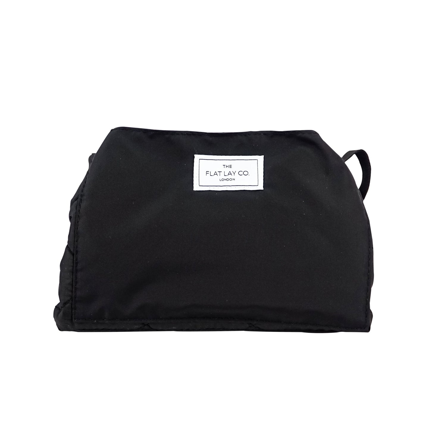 Classic Black XXL Drawstring Flat Lay Makeup Bag