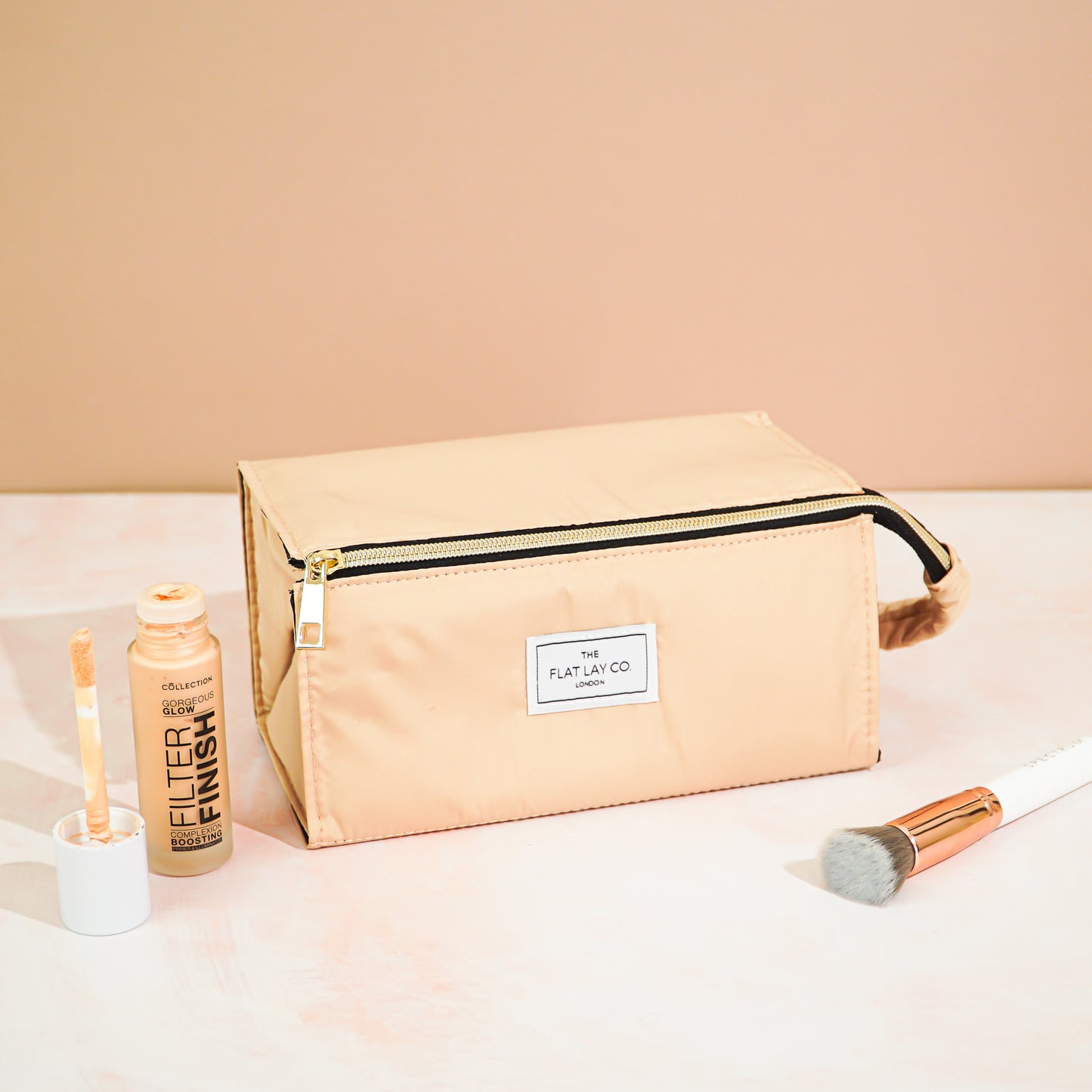 Clay Flat Lay Makeup Box Bag