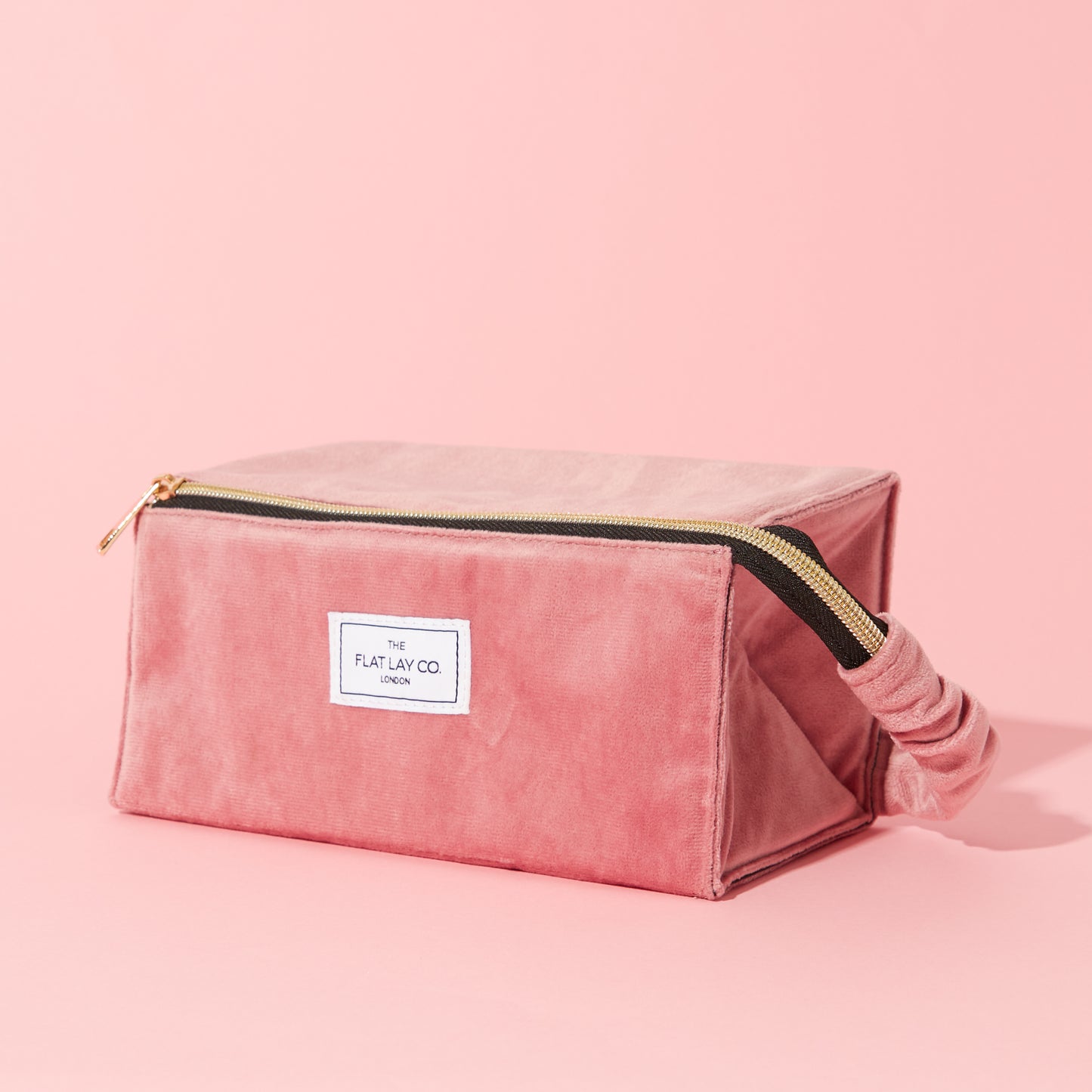 Box Bag & Brush Case Bundle - Pink Velvet