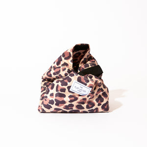 Drawstring Flat Lay Makeup Bag - Leopard Print