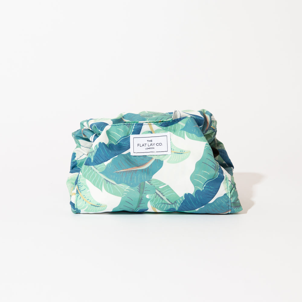 Drawstring & Pinsel-Case Set - Tropische Blätter