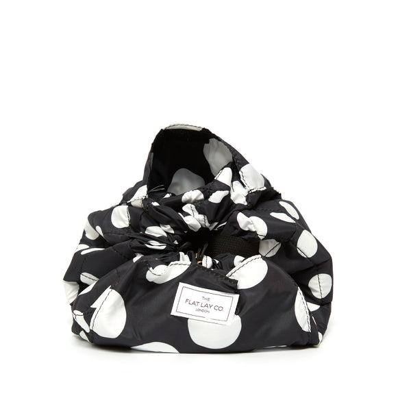 Double Spots Drawstring Flat Lay Makeup Bag