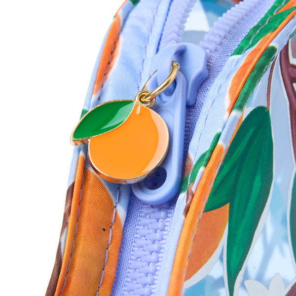 Jelly Lunar Flat Lay Makeup Pouch - Mediterranean Oranges
