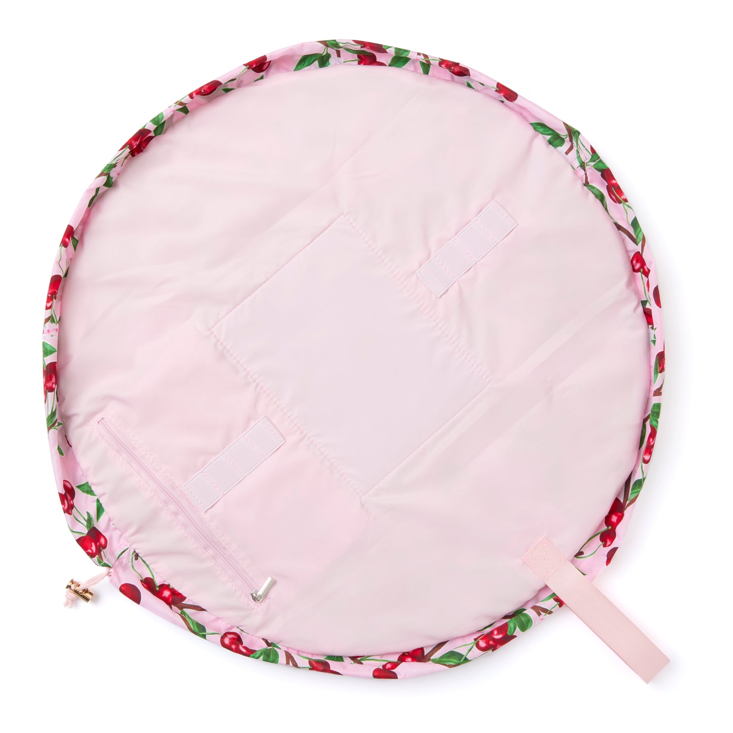 Drawstring Flat Lay Makeup Bag - Cherries