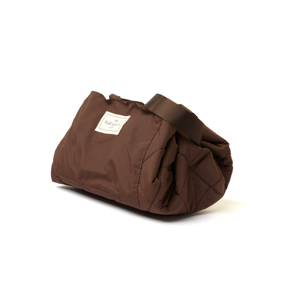 Drawstring Flat Lay Makeup Bag - Espresso