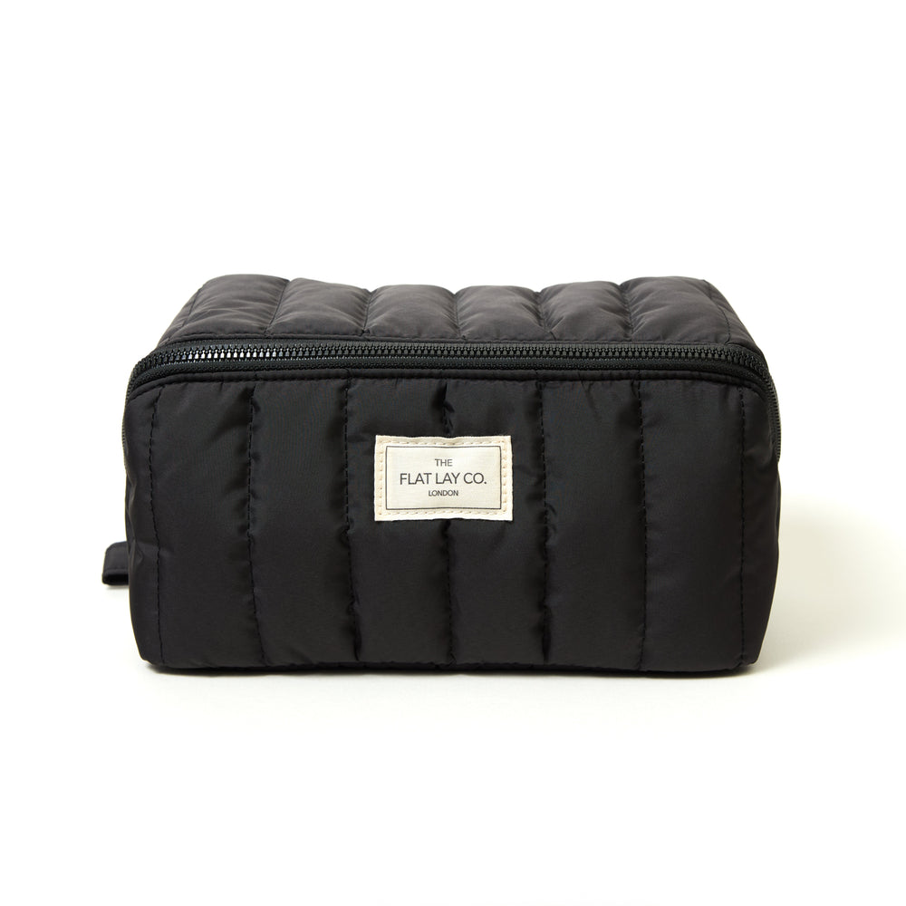 Marshmallow Box Bag & Pinsel-Case Set - Schwarz