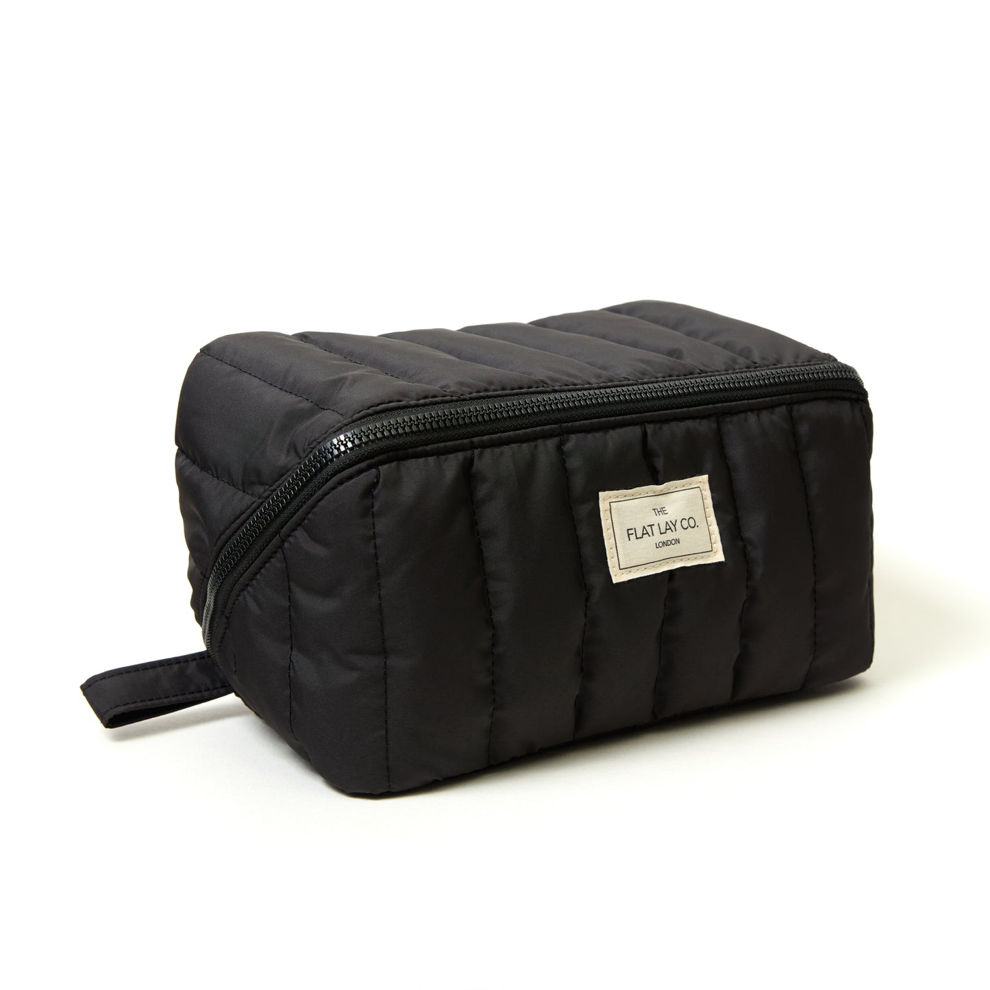 Marshmallow Flat Lay Makeup Box Bag - Classic Black