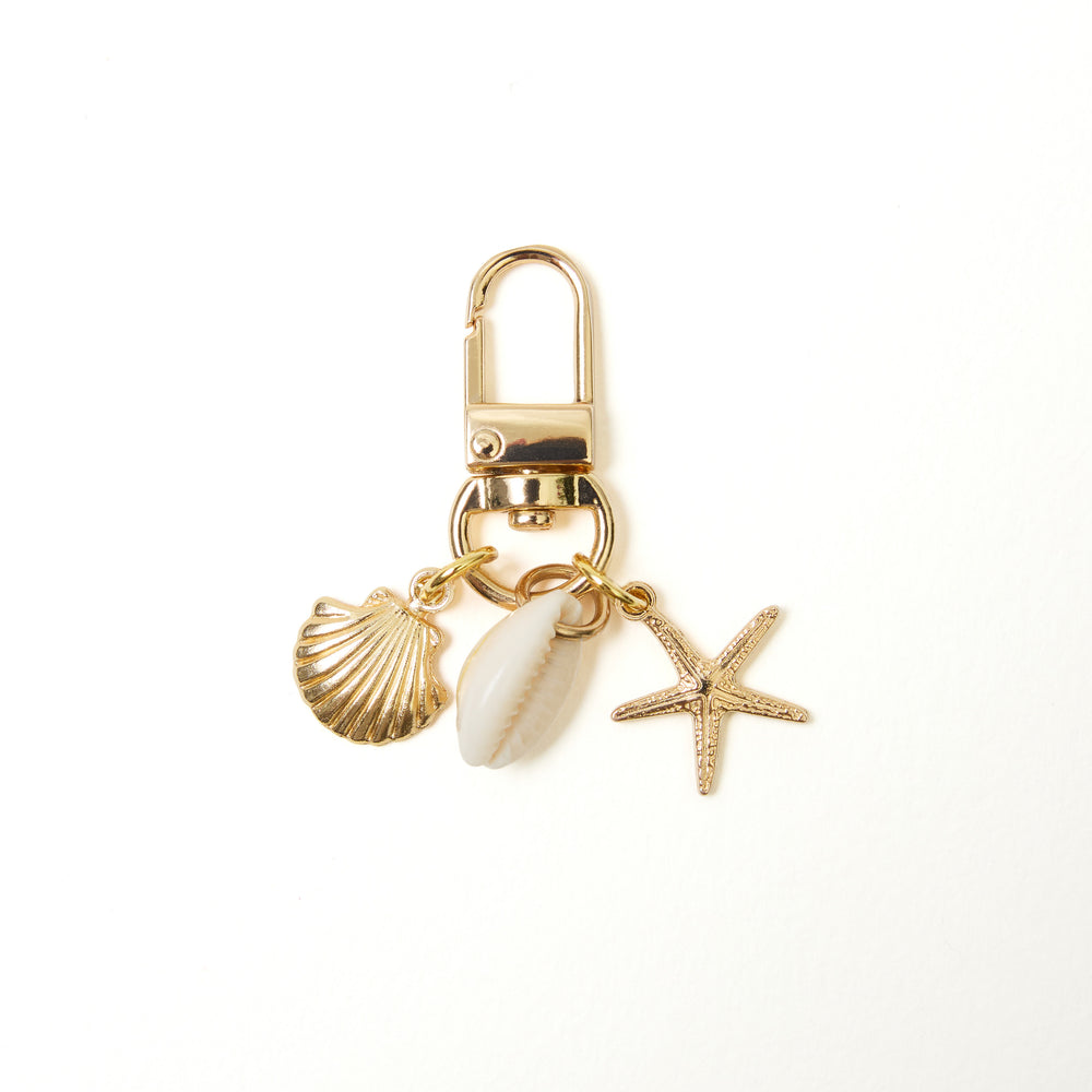 Bag Charm & Schlüsselanhänger - Seestern & Muscheln
