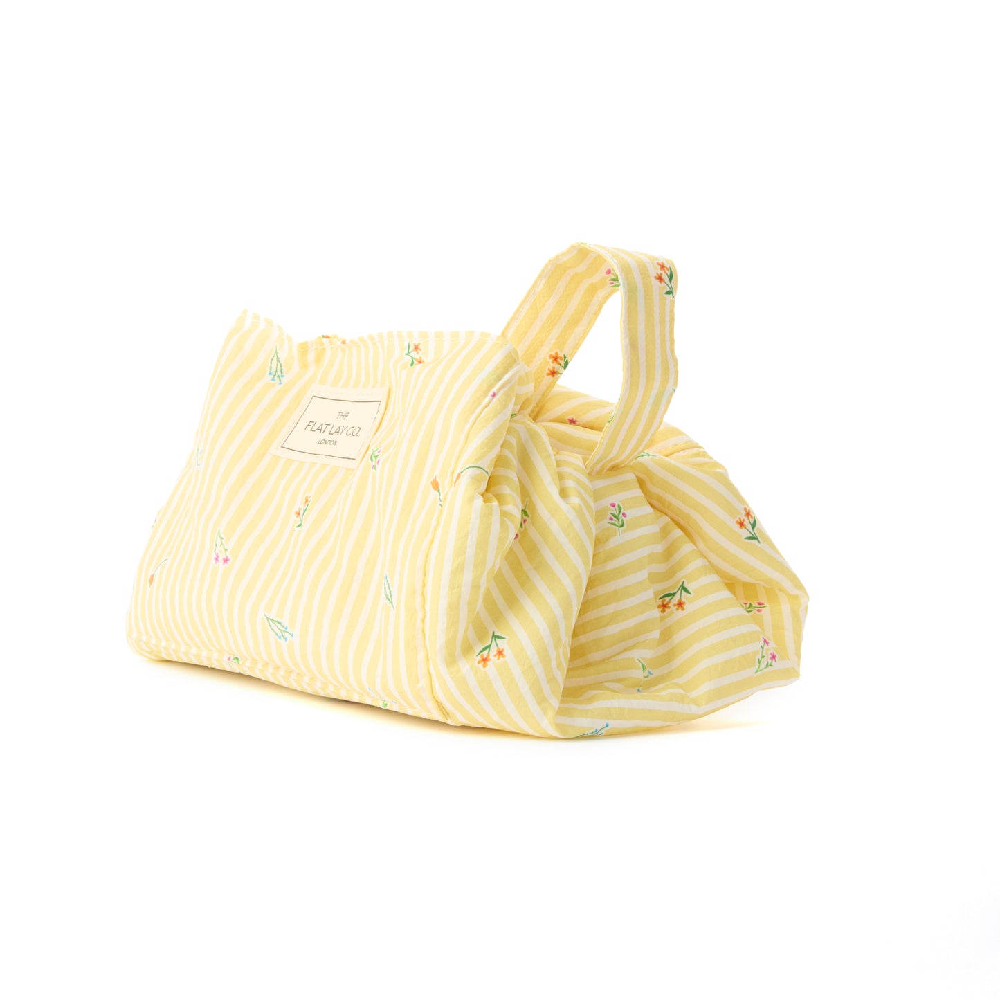 Parachute Drawstring Flat Lay Makeup Bag - Flora