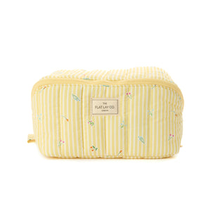 Marshmallow Flat Lay Makeup Box Bag - Flora