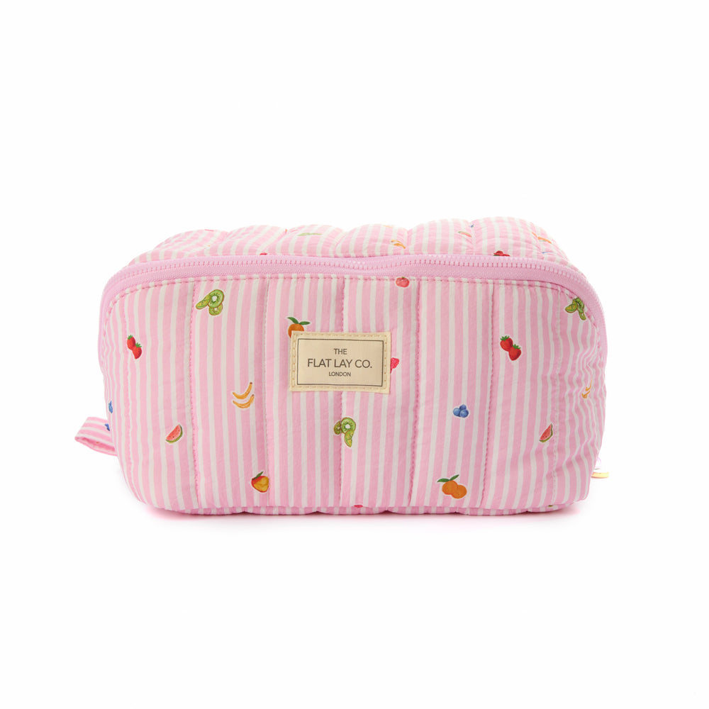 Marshmallow Box Bag & Pinsel-Case Set - Frutas