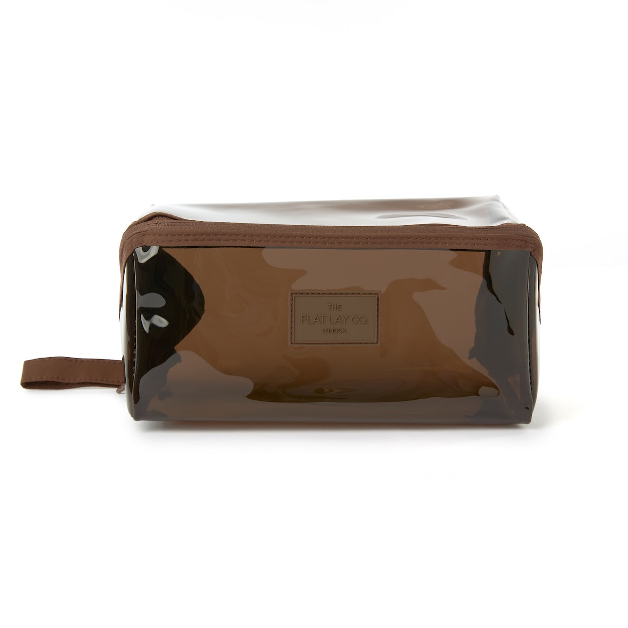 Jelly Flat Lay Makeup Box Bag - Espresso