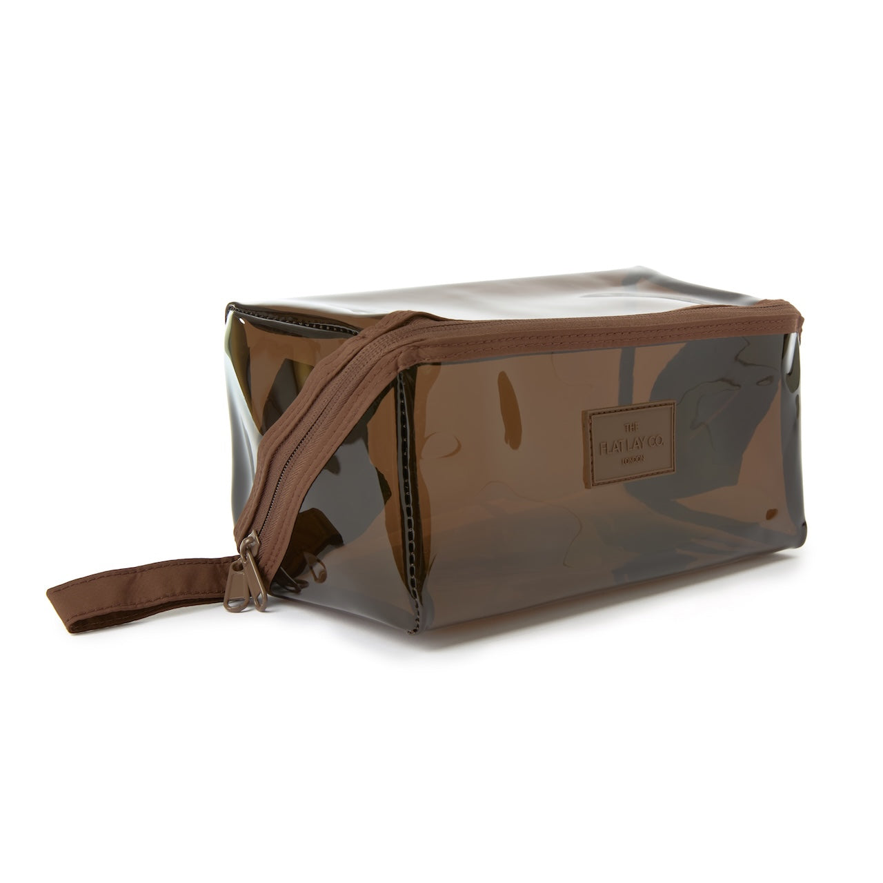 Jelly Flat Lay Makeup Box Bag - Espresso