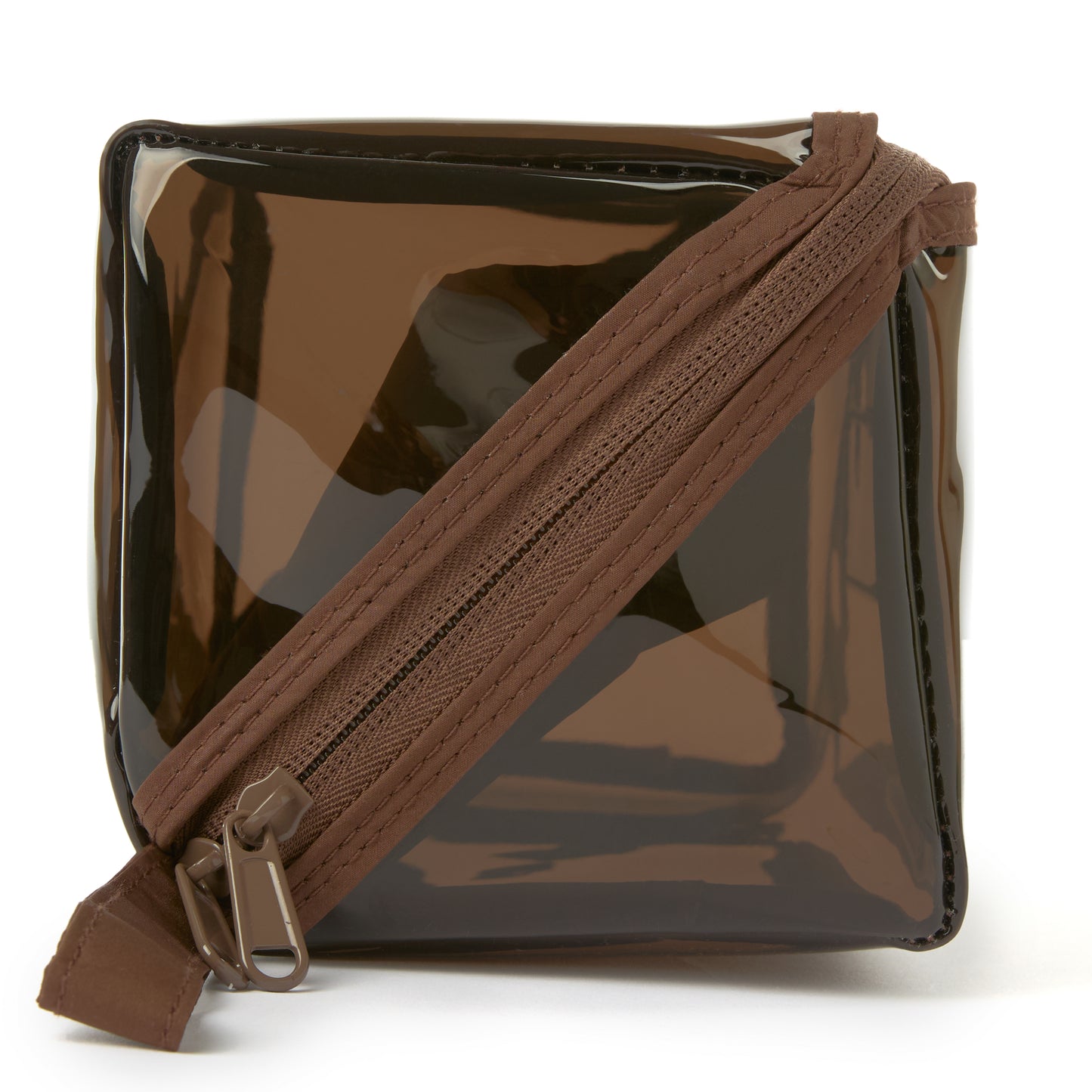 Jelly Flat Lay Makeup Box Bag - Espresso