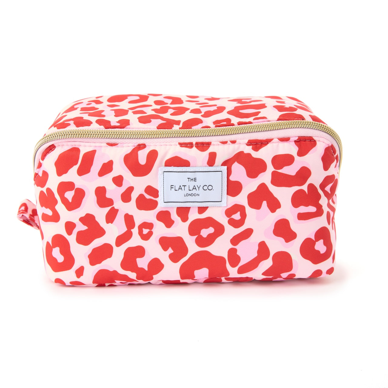 Box Bag & Pinsel-Case Set - Rosa Leo-Muster