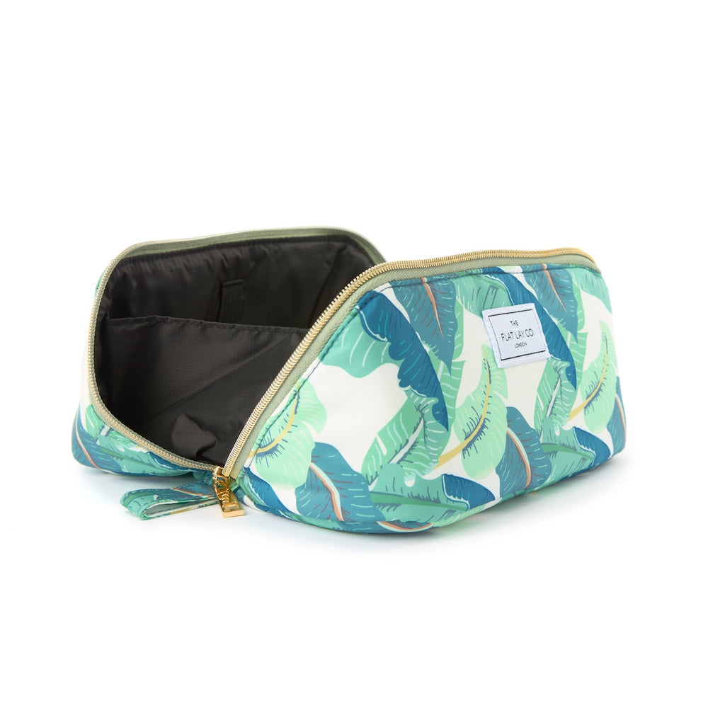 Box Bag & Pinsel-Case Set - Tropische Blätter