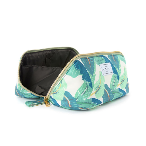 Box Bag & Brush Case Bundle - Tropical Leaves