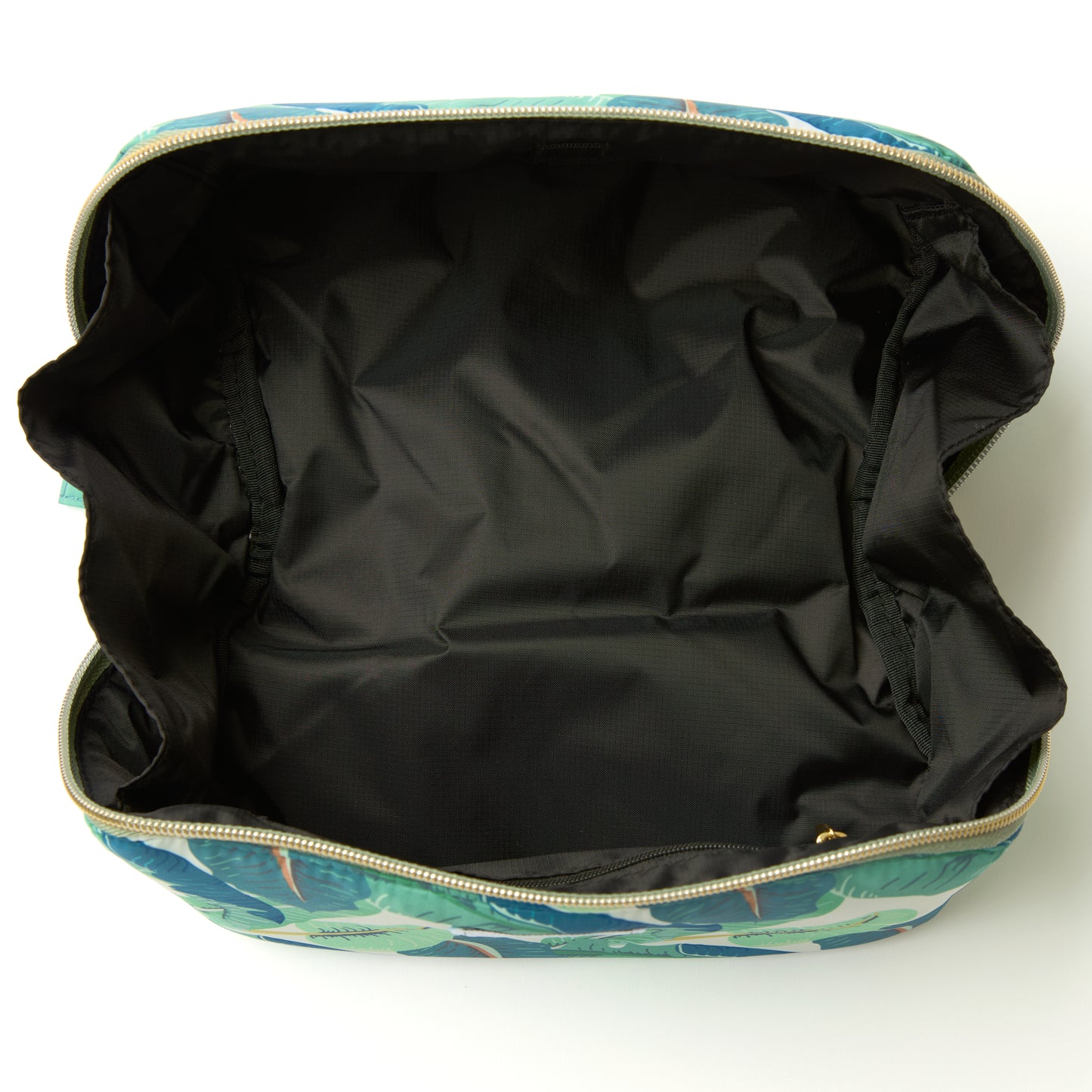 Box-Form Kosmetiktasche - Tropische Blätter