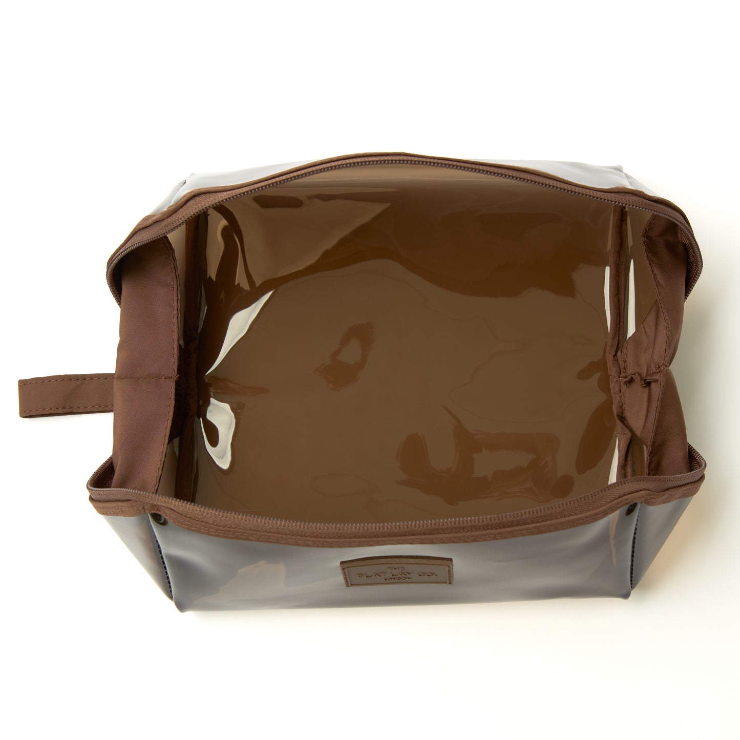 Jelly Flat Lay Makeup Box Bag - Espresso