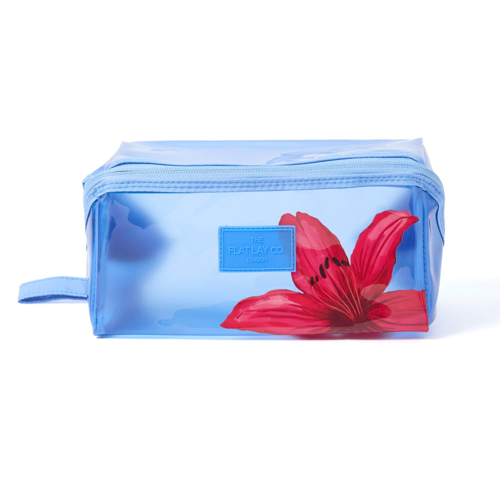 Jelly Box-Form Kosmetiktasche - Rote Lilie