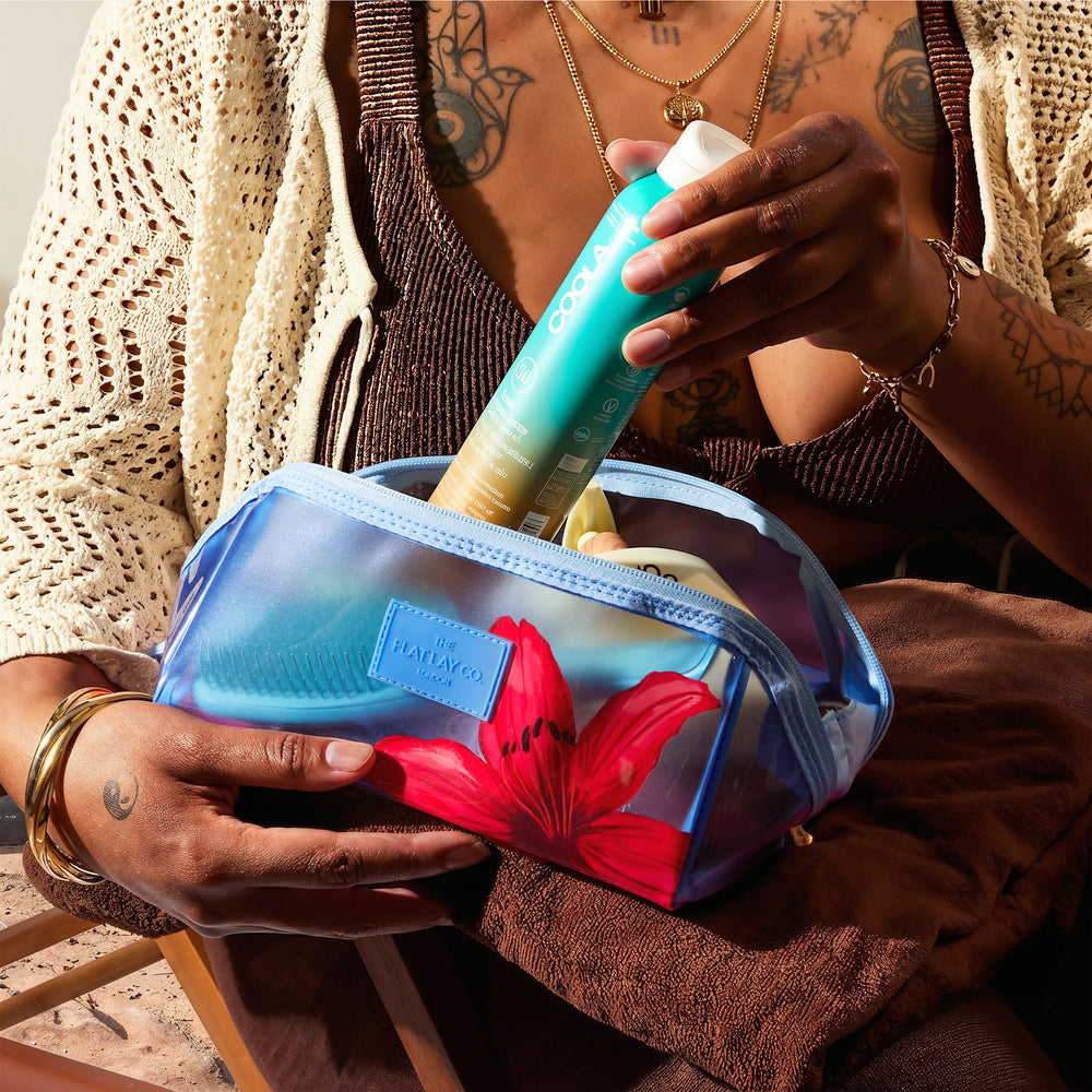 Jelly Box-Form Kosmetiktasche - Rote Lilie