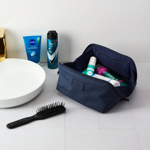 Men's Flat Lay Toiletry Carry - Navy Blue