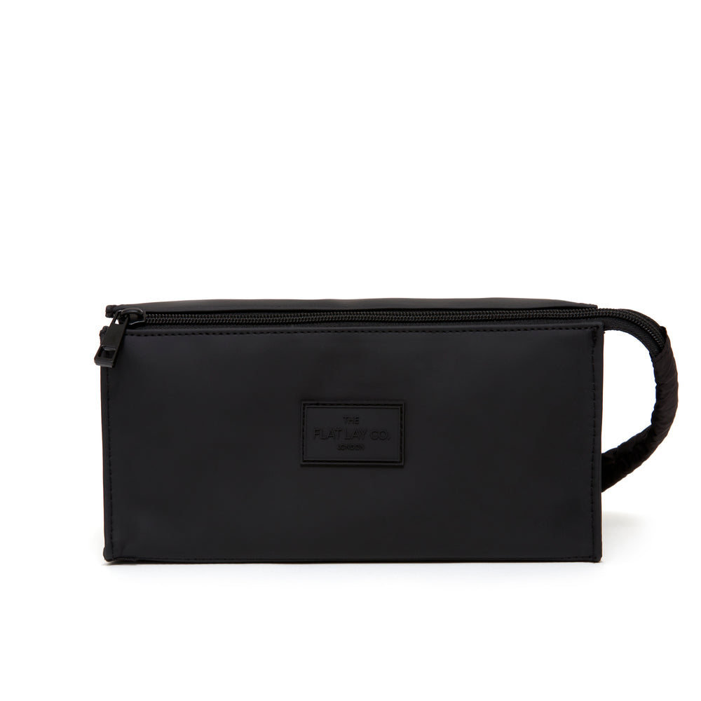 Unisex Box-Form Kosmetiktasche - Schwarz
