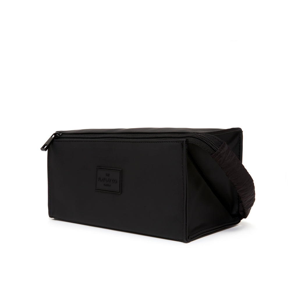 Unisex Box-Form Kosmetiktasche - Schwarz