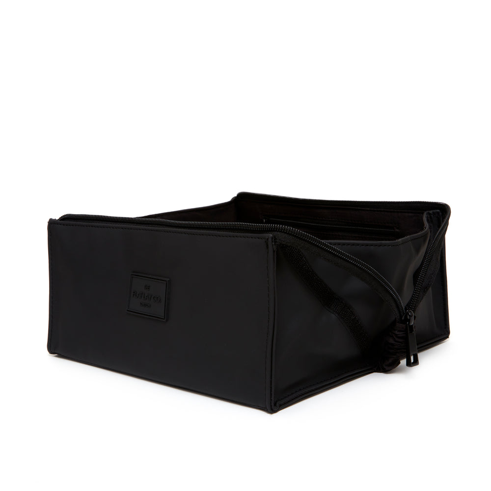 Unisex Box-Form Kosmetiktasche - Schwarz